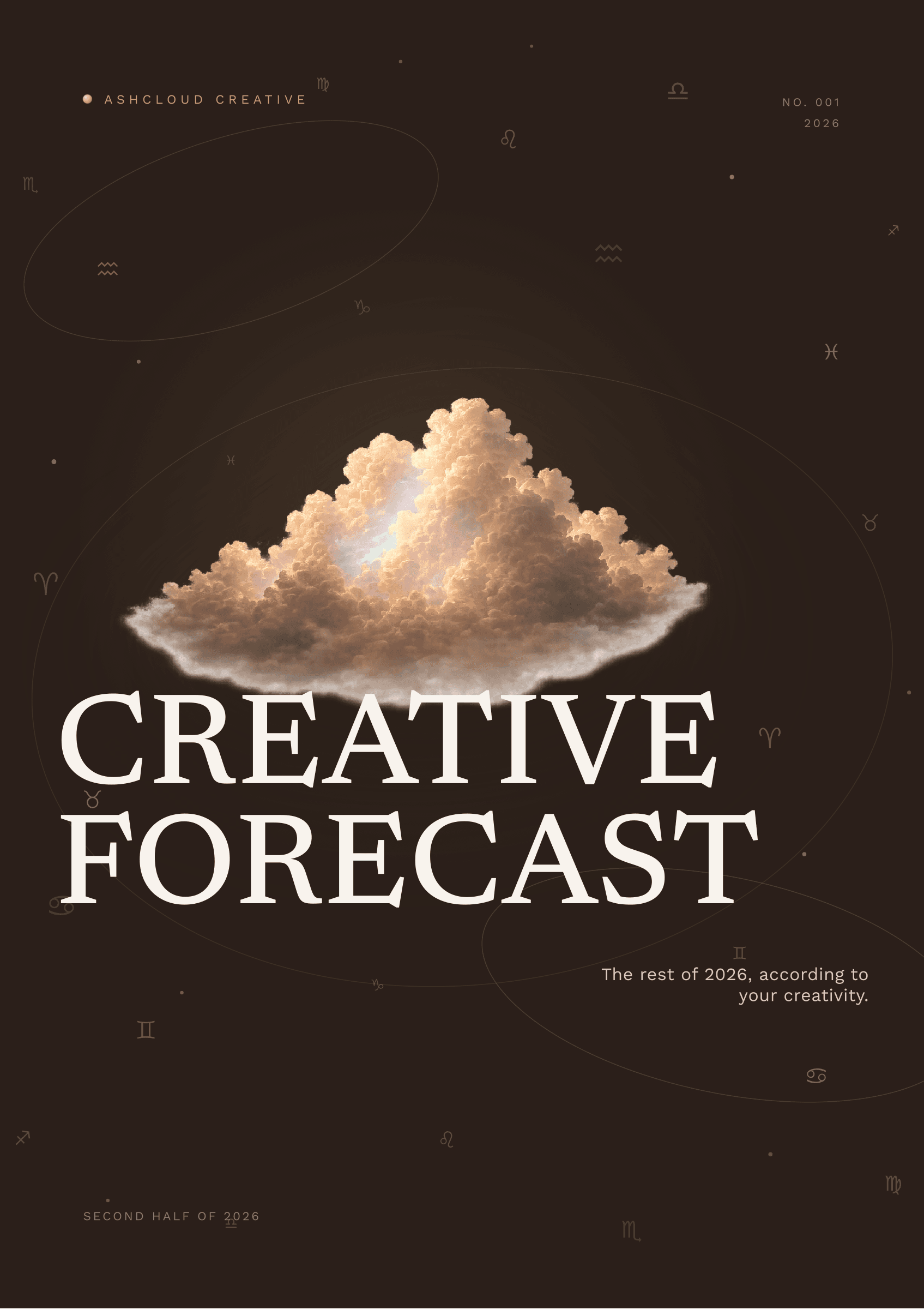 Cover of Creative Forecast, a creative astrology-inspired guide for the rest of 2026